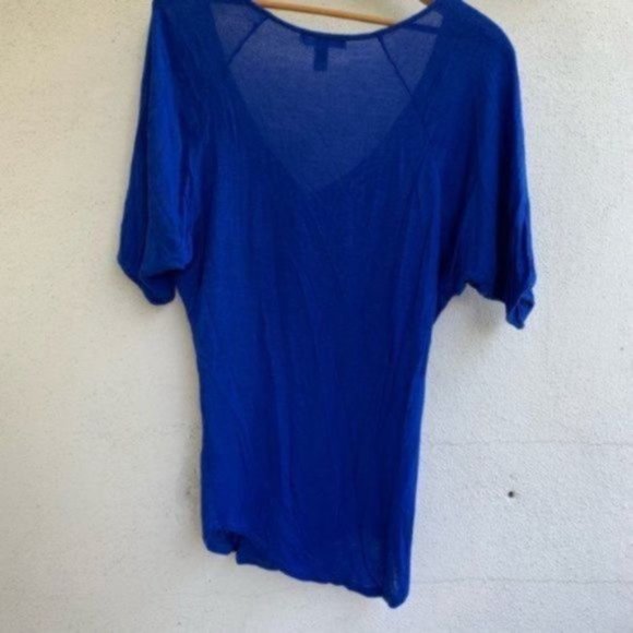 Streetwears society casual high low blue top small - Picture 3 of 5